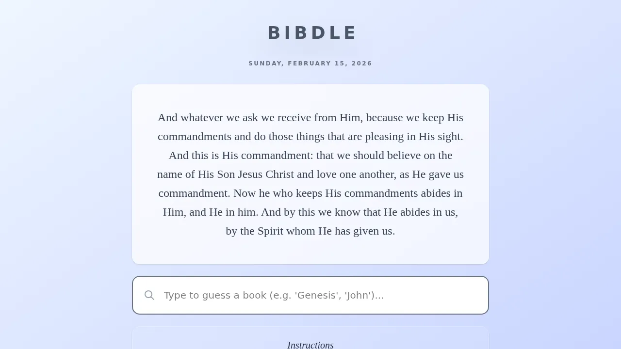 Bibdle