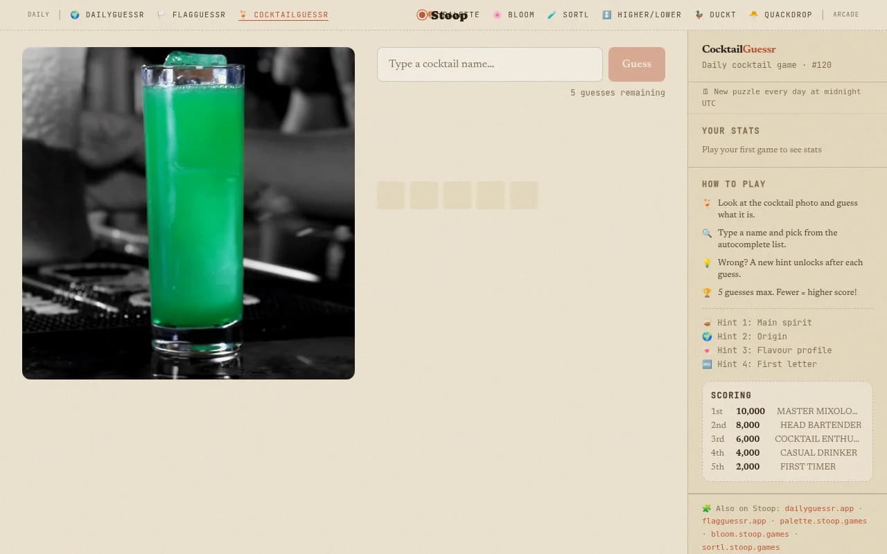 CocktailGuessr