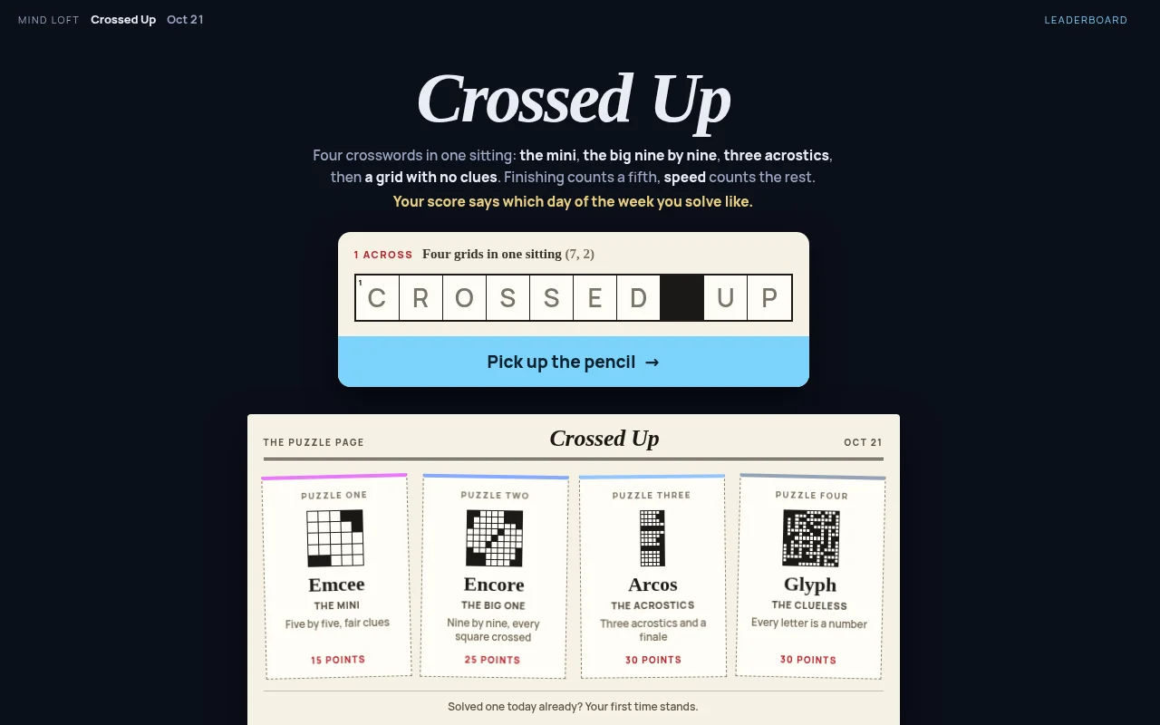 Crossed Up
