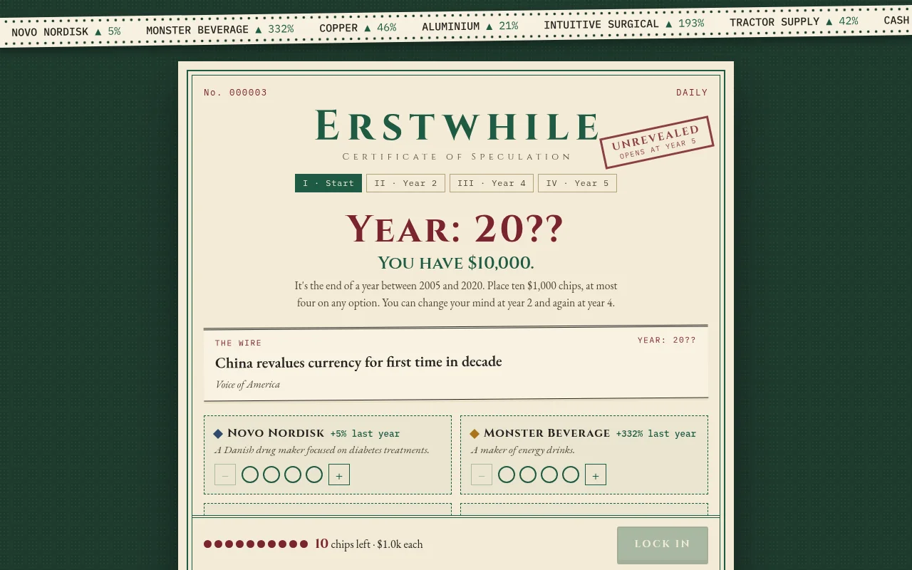 Erstwhile