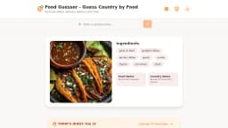 Foodie Game