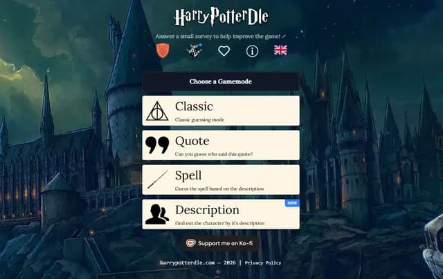 Harrypotterdle