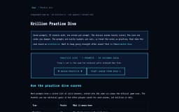 Krillion Practice Dive