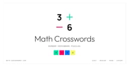 Math Crosswords