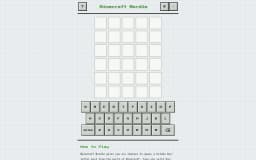 Minecraft Wordle