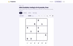 Mini Sudoku