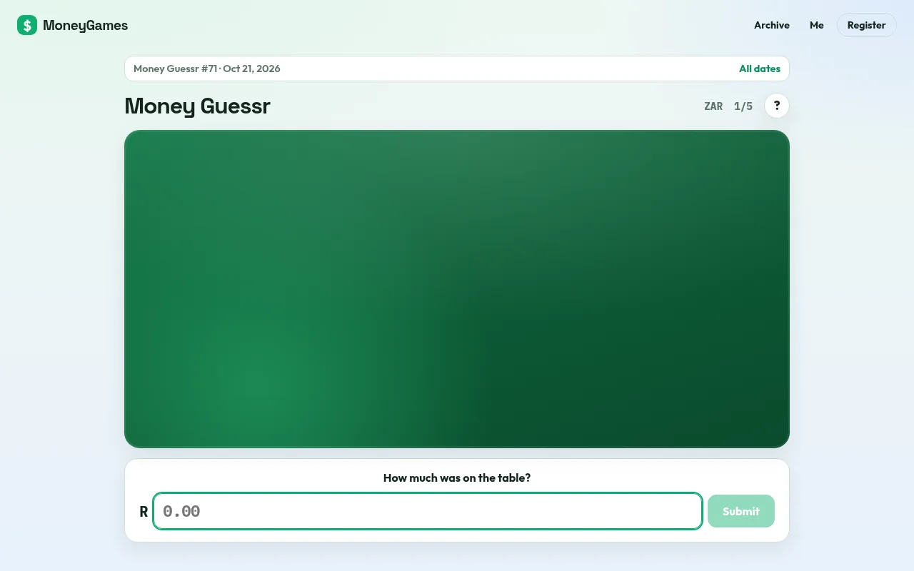 Money Guessr