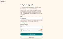 Nanizo Daily Challenge