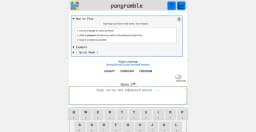 Pangramble