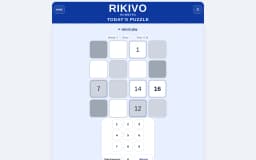 Rikivo Numbers