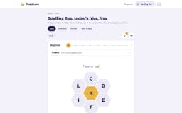 Spelling Bee on Puzzlune