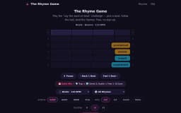The Rhyme Game