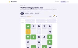 Waffle on Puzzlune